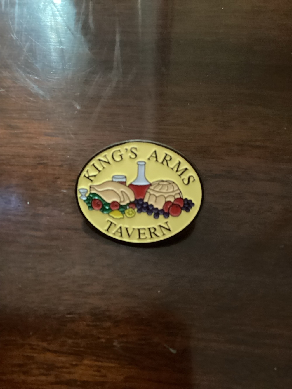 Vintage Kings Arms Tavern pinback